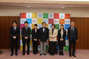 Courtesy visit to President Nasu of Okayama University